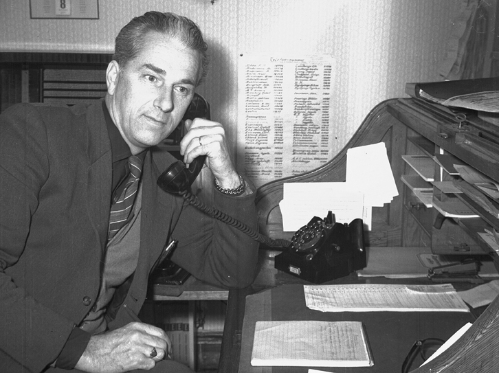 Ragnar Tolf, Stadsbudskontoret. Fototid: 1959.