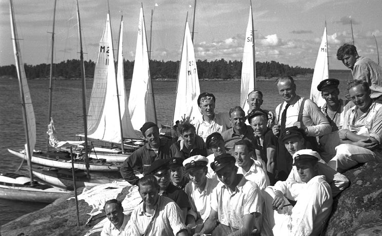 Seglargrupp, Tobaksholmen. 1946-08-25.