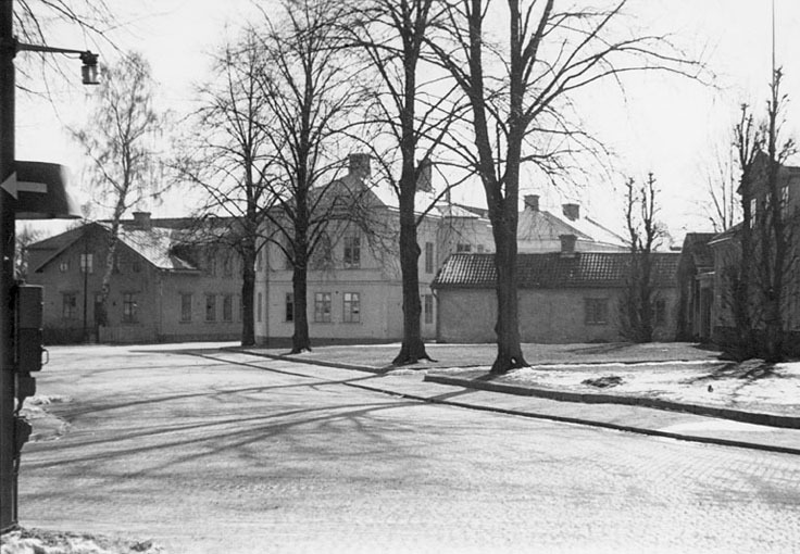 Östra Torget mot väster. Fototid: 1955-1957.