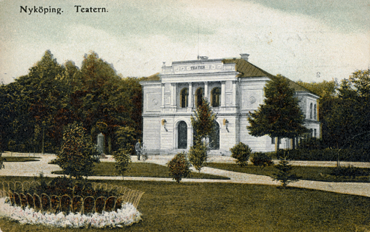Nyköpings Teater. Teaterparken. Fototid: 1901-1...