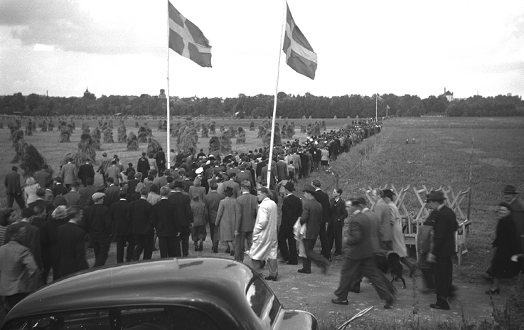 Jordbanetävling, Publik. Fototid: 1946.