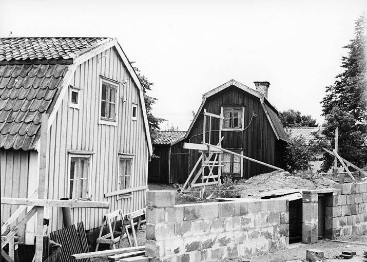 Gårdsinteriör, Stackebacken. Fototid: 1965.