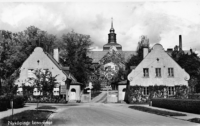 Nyköping: Lasarettet. Fototid: 1914-1955.