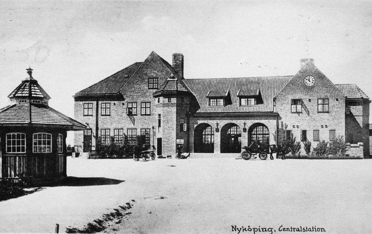 Nyköping, Centralstation. Fototid: 1913-1925.
