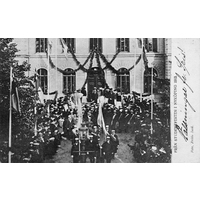 NKBFA VYGE687 - Vykort Från studentfesten i Nyköping 1903