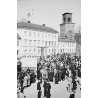 NKBFA DS1936 -
Första Maj, Nyköping. Samling på Stora Torget.