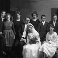178400 005175 - Bröllop, bagare Anders Nordell med fru och syskon
