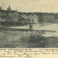 178400 009800 - Kyrkogatan vårfloden 1904
