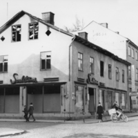 178400 009286 - Kyrkogatan, efter brand i Sandströms herrekipering