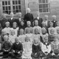 178400 001432 - Gruppfoto av barn vid sanatoriet
