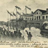 178400 009818 - Stockholm-Kristiania jernvägens högtidliga öppnande