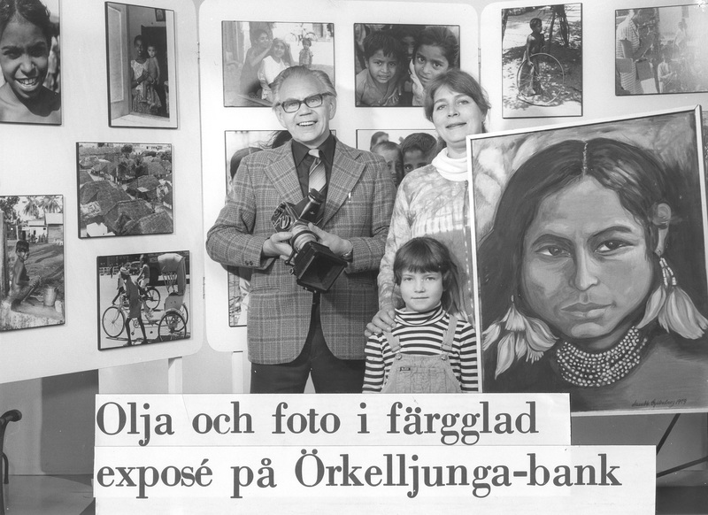 Olja och foto i färgglad exposé på Örkelljunga-...