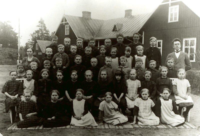 Yxenhults folk och småskola 1924. Lärare Herman...