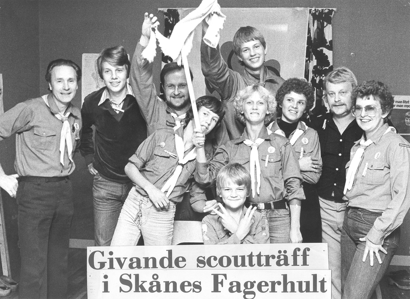 Givande scoutträff i Skånes Fagerhult