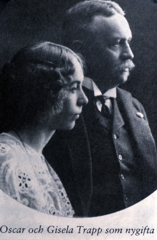 Oscar och Gisela Trapp som nygifta