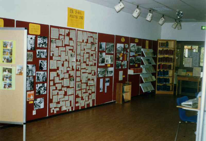 Foto från utställning om biblioteken i Örkellju...