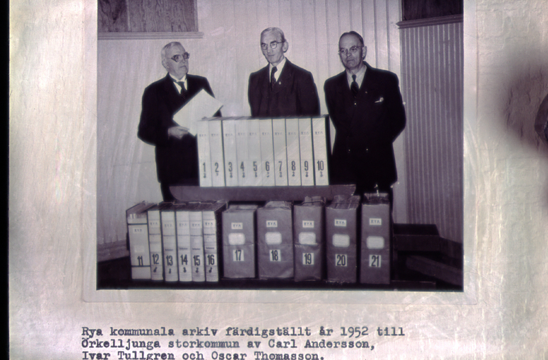 Rya kommunala arkiv färdigställt år 1952 till Ö...