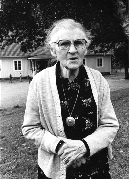 Hulda Kristiansson, Tockarp 91 år.
