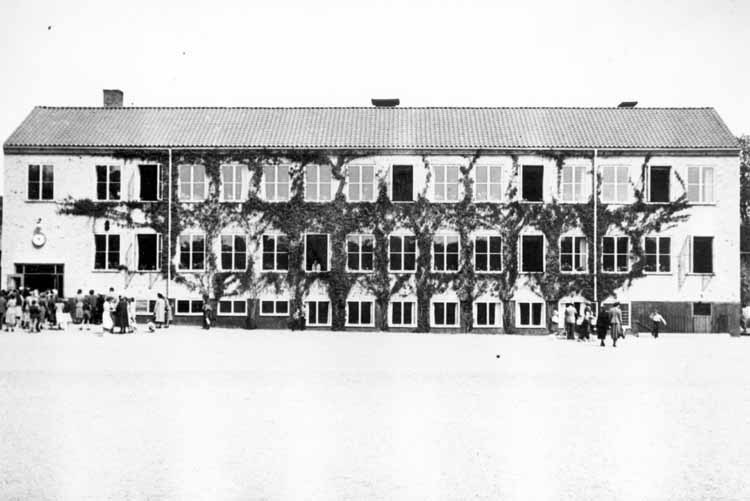 Aspnässkolan i Jakobsberg. 1945 års skolbyggnad.