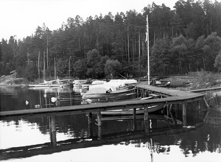 Kallhälls båtklubb. Invigning av båthamnen.