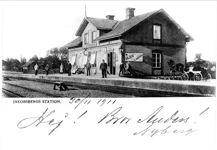 Jakobsbergs järnvägsstation. 
