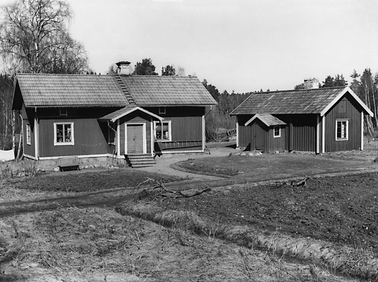 Slammertorps gård i Kallhäll. Nya torpstugan t ...