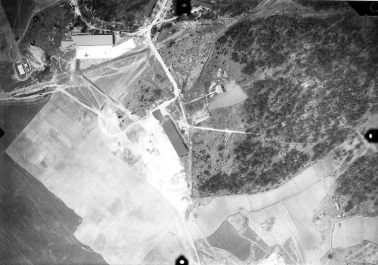 Flygfoto över Barkarbyfältet