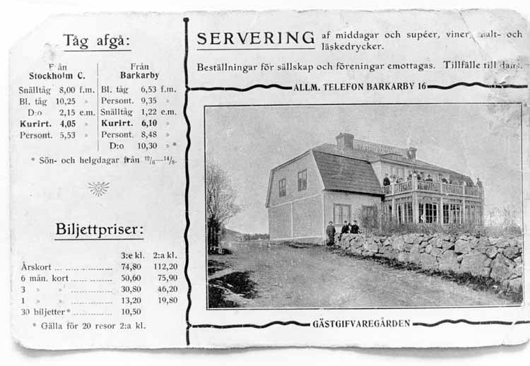 Tingshuset i Barkarby vid 1900-talets början. 