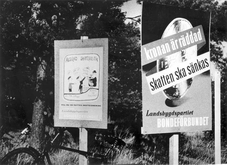 Valet 1954 vid Barkarbyskolan. Bondeförbundets ...