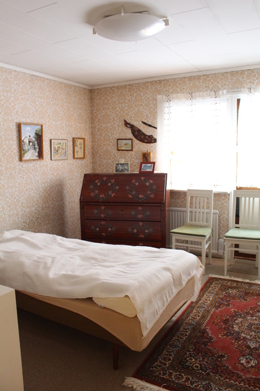 Lars Gustafsson Jrs sovrum i sitt hem i Barkarby.