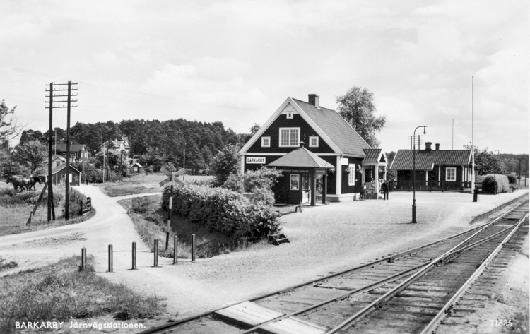 Barkarby järnvägsstation. Tredje stationshuset.