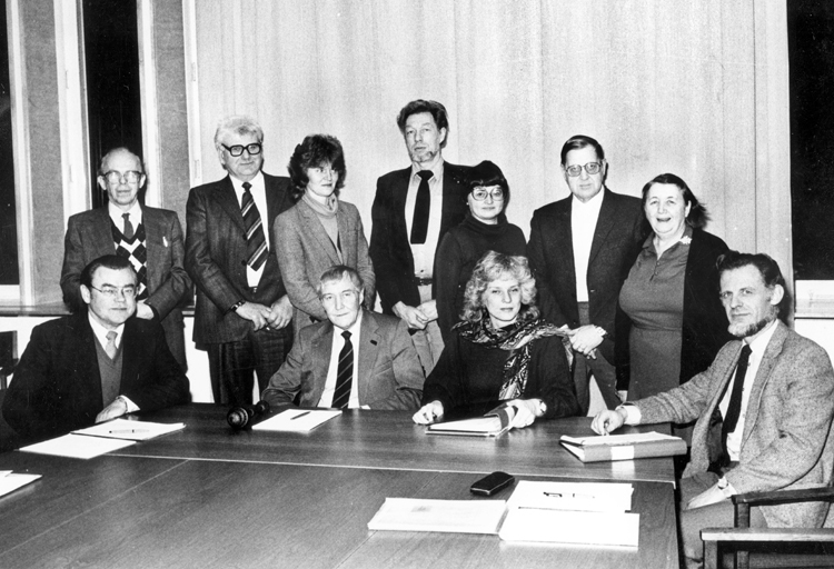 Industriverksstyrelsen 1980-1982. Gruppbild.