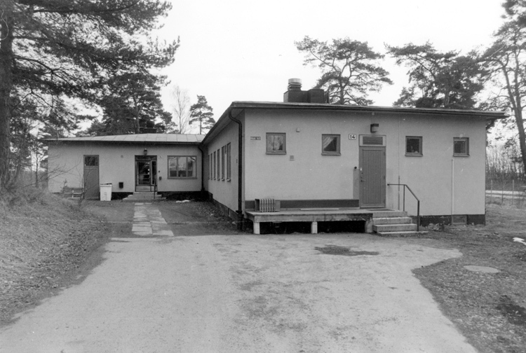 Hus nr 62 på Barkarby flygfält (F 8). Användes ...