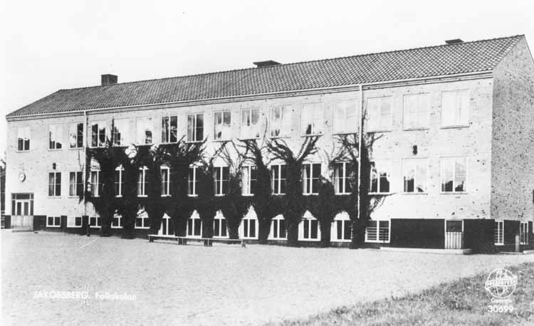 Aspnässkolan i Jakobsberg. 1945 års skolbyggnad.
