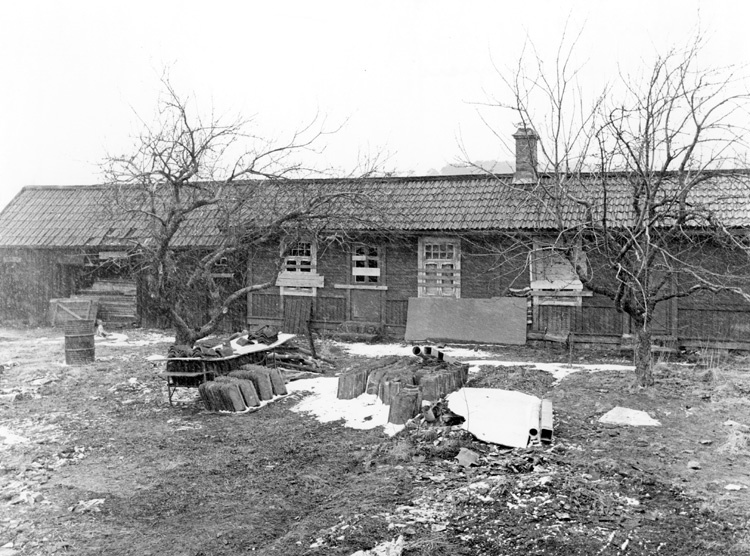 Barkarby järnvägsstation. Stationshuset från 1905.