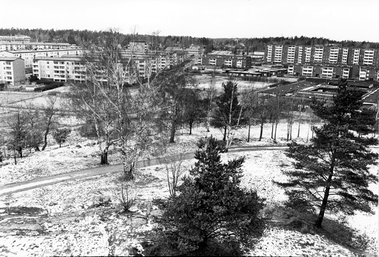 Jakobsberg. Vy från kvarnbacken mot Västerby oc...