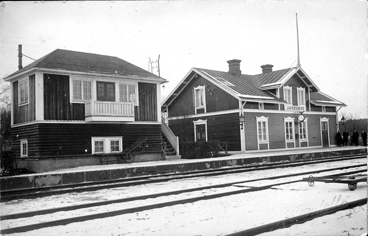 Jakobsbergs järnvägsstation. 