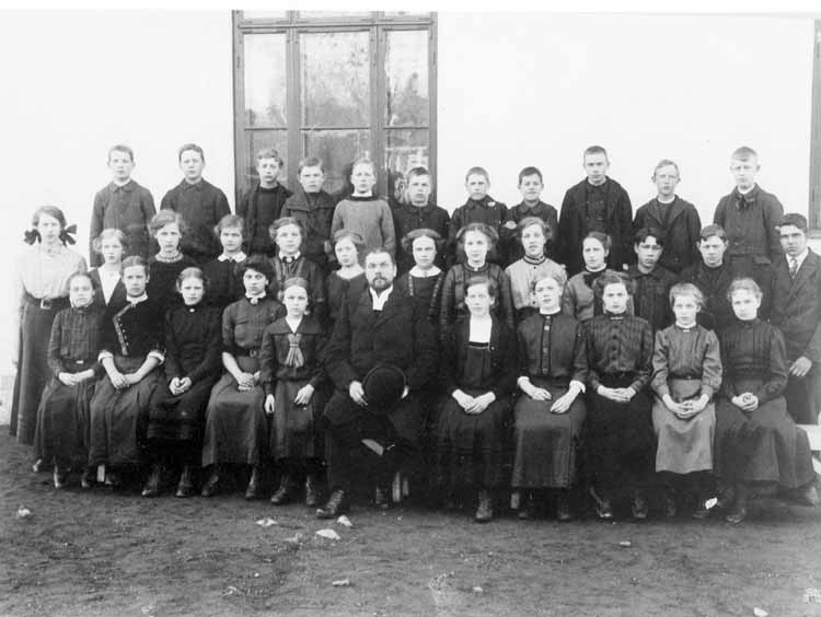Aspnässkolan. 1901 års skola.