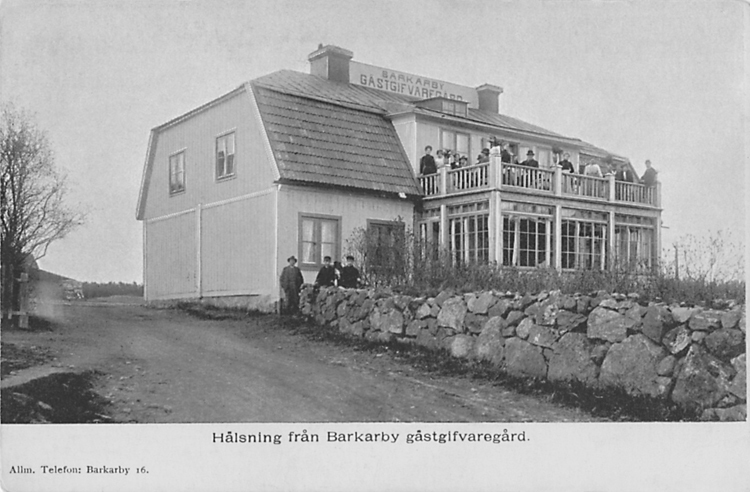 Tingshuset i Barkarby vid 1900-talets början. 