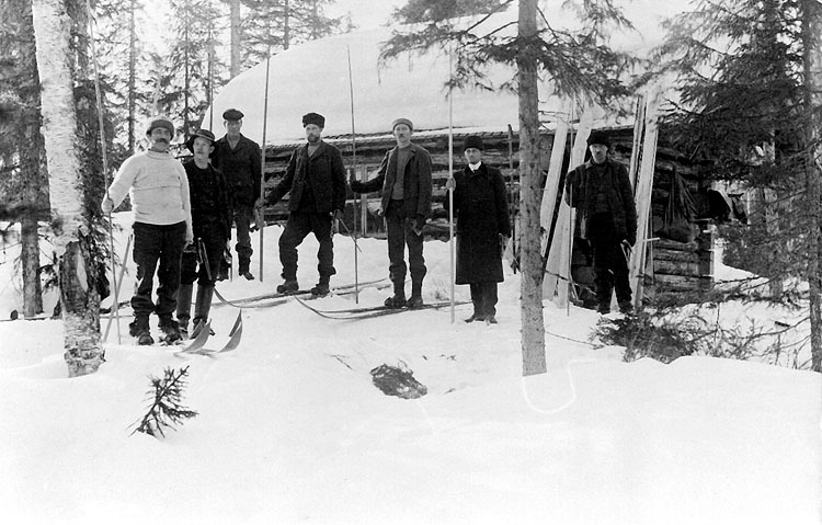 Timmerkoja, Högnäset, Tåsjö 1917 - 1920. Upplys...