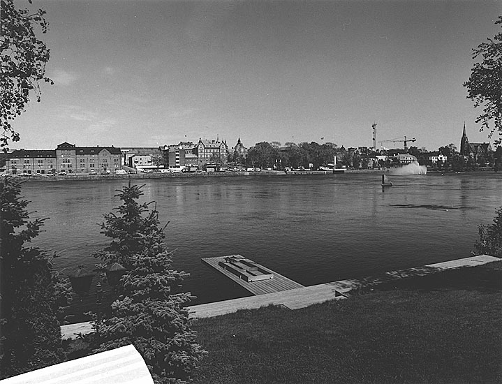 Panorama över Umeå stad från Teg.