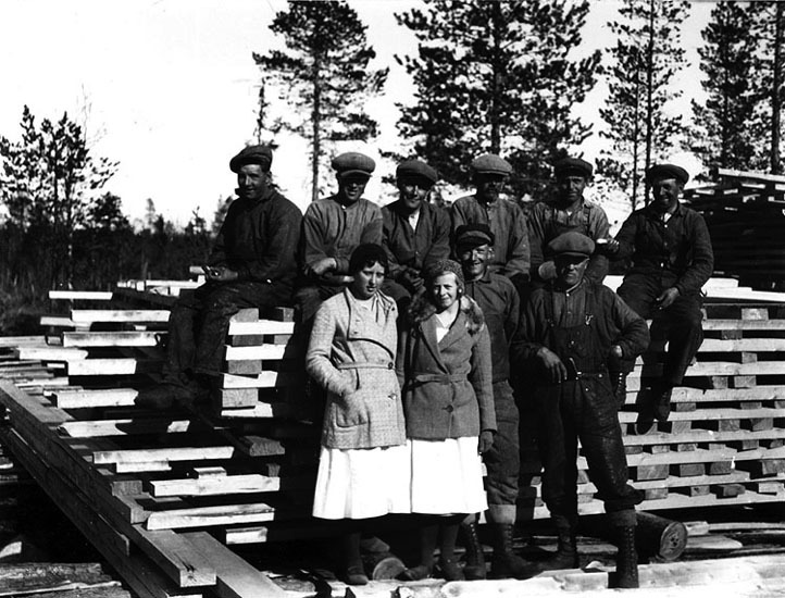 Sågplats på vägen mellan Åkullsjön och Rysjön.