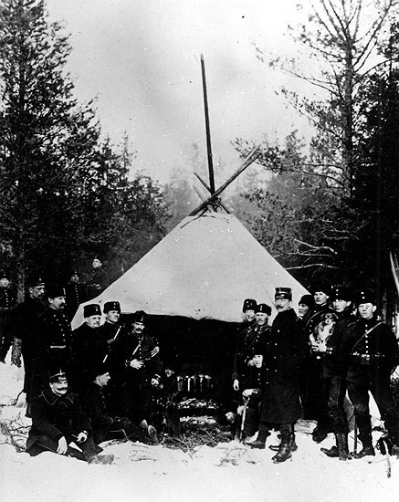 Regementena I 20. Bivackövning 1902. Waldenströ...