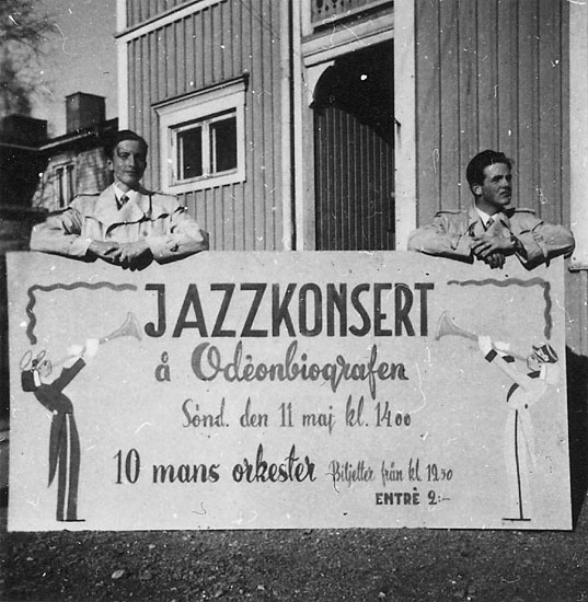 Utställningen Jazz i Umeå i stora hallen 16 - 3...