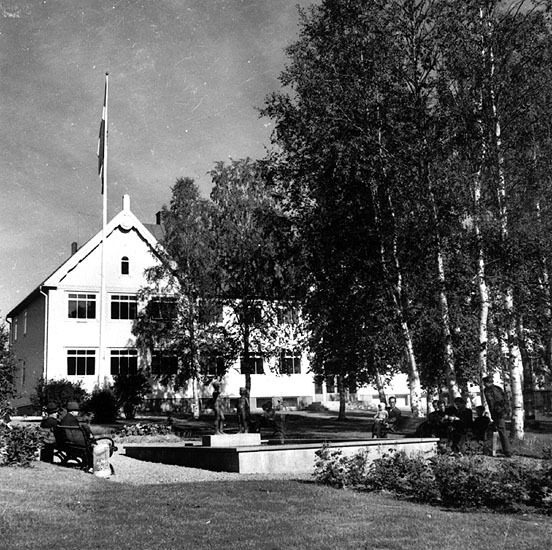 Volgsjö skola med skolparken i Vilhelmina.