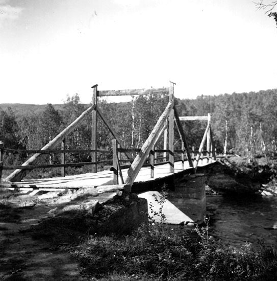 Bron över Ransarån vid Grundfors, 1949.