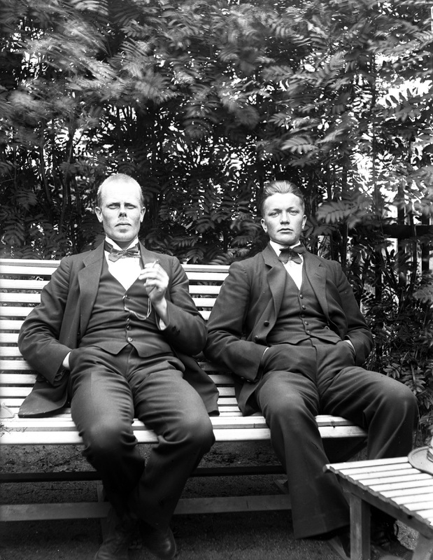 Näsholm och Nilsson i bersån 1921