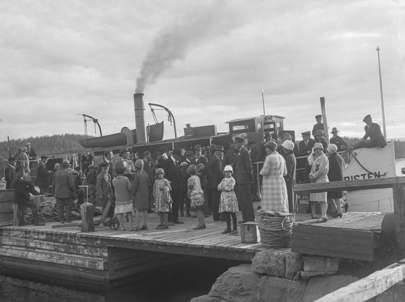Bryggan i Slussfors. Foto 1931-32.