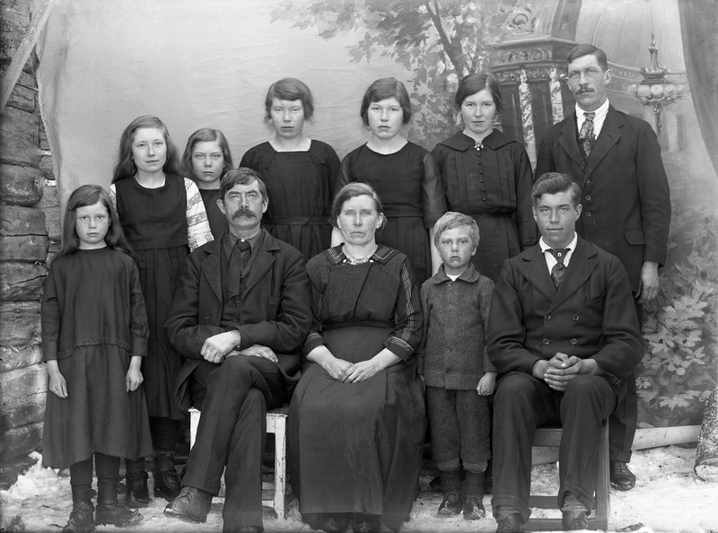Otto Grundströms familj 1922.