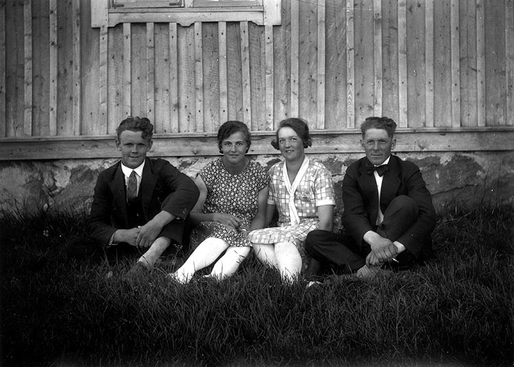 Från vänster Sigurd Andersson, Tora Skoglund, I...